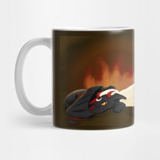 Dragon Aziraphale and Crowley Mug